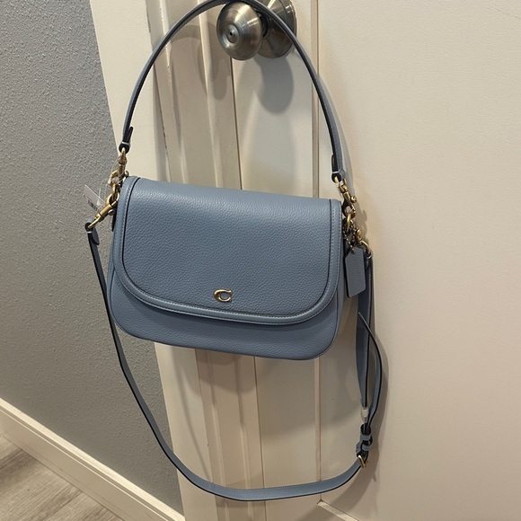 Coach Sky Blue Leather Shoulder/Crossbody and Top Handle Bag - Picture 1 of 6